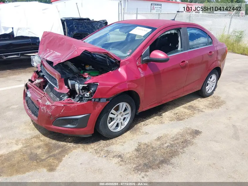 2013 Chevrolet Sonic Lt Auto VIN: 1G1JC5SH1D4142442 Lot: 45595265