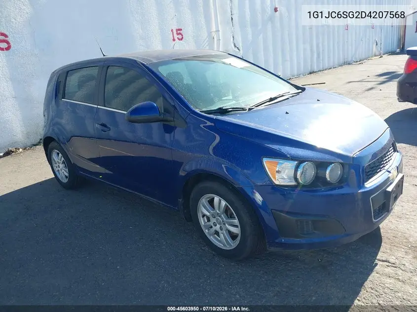 2013 Chevrolet Sonic Lt Auto VIN: 1G1JC6SG2D4207568 Lot: 45603950
