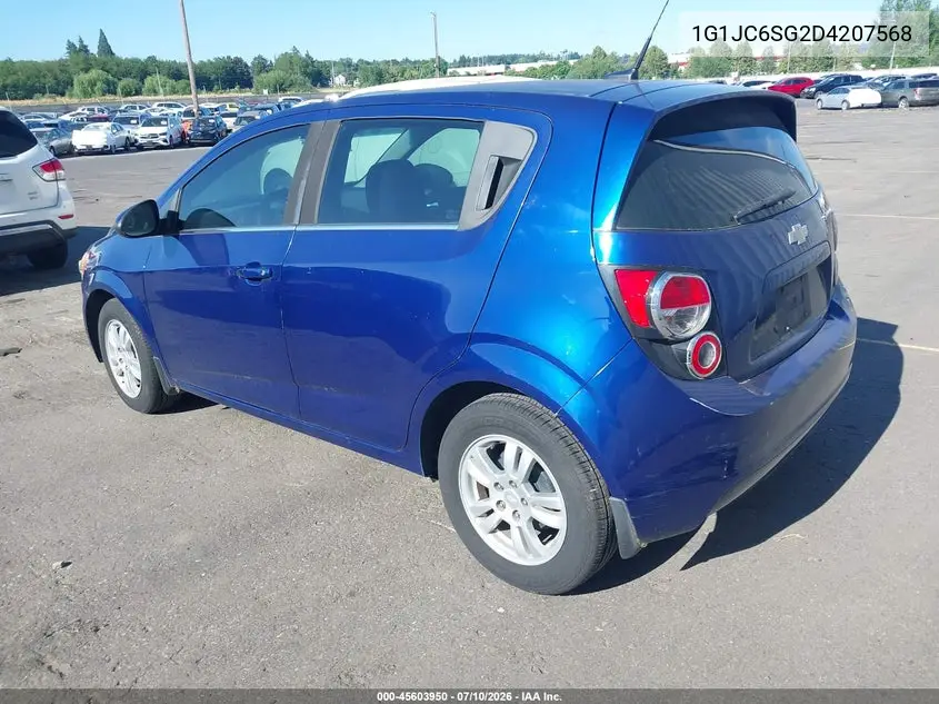 2013 Chevrolet Sonic Lt Auto VIN: 1G1JC6SG2D4207568 Lot: 45603950
