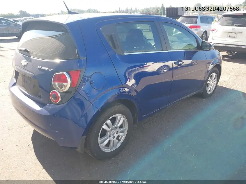 2013 Chevrolet Sonic Lt Auto VIN: 1G1JC6SG2D4207568 Lot: 45603950