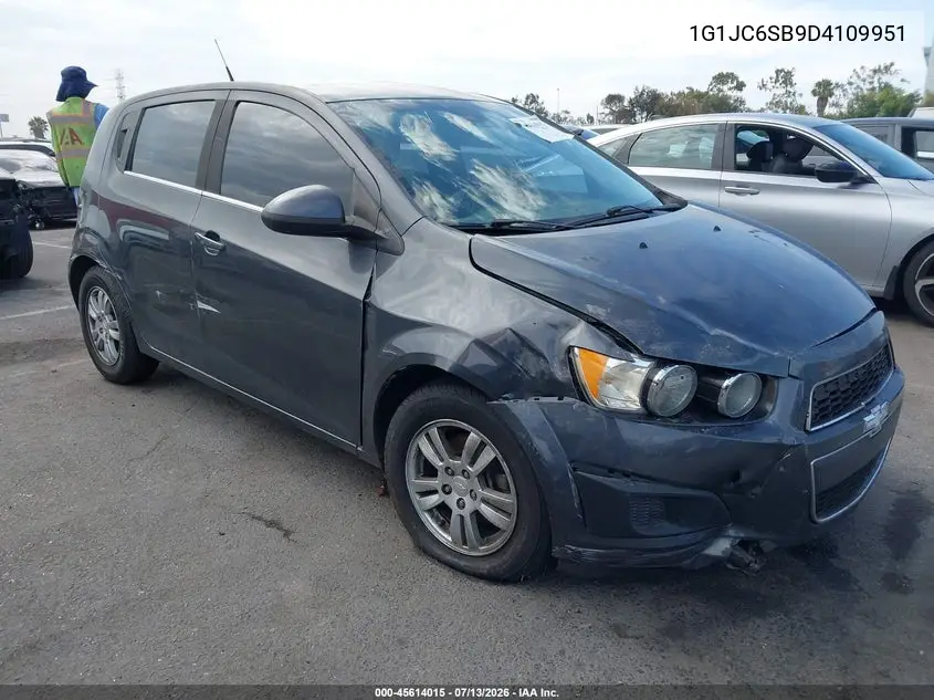 2013 Chevrolet Sonic Lt Auto VIN: 1G1JC6SB9D4109951 Lot: 45614015