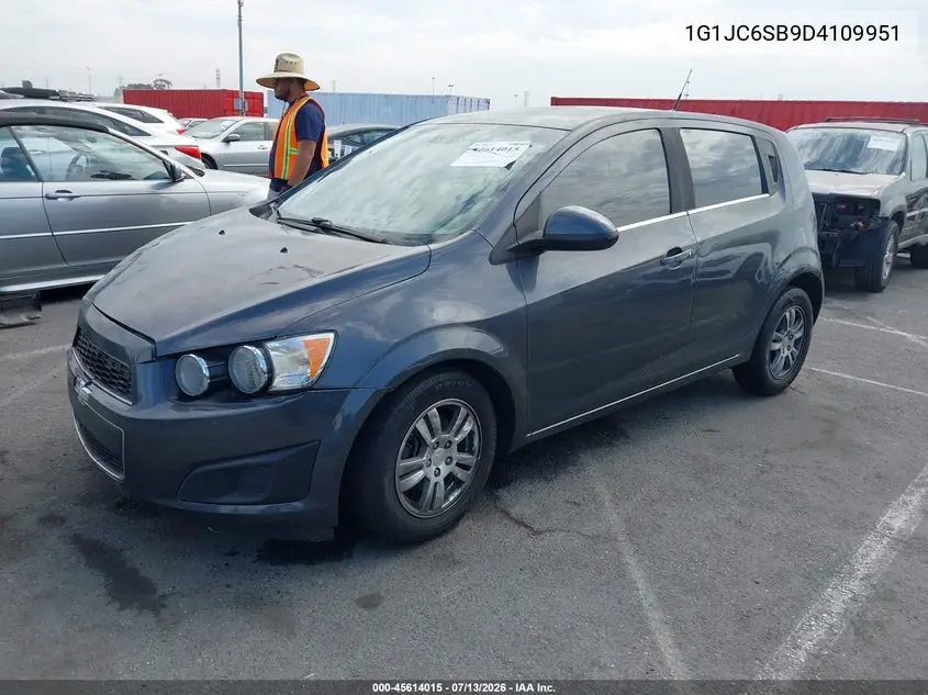 2013 Chevrolet Sonic Lt Auto VIN: 1G1JC6SB9D4109951 Lot: 45614015