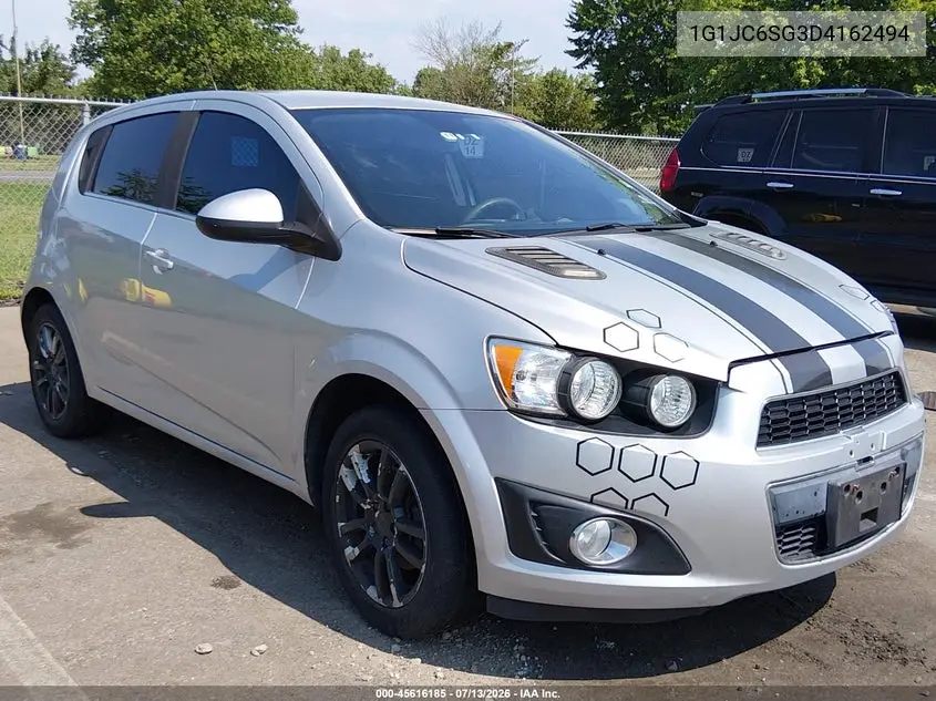 2013 Chevrolet Sonic Lt Auto VIN: 1G1JC6SG3D4162494 Lot: 45616185