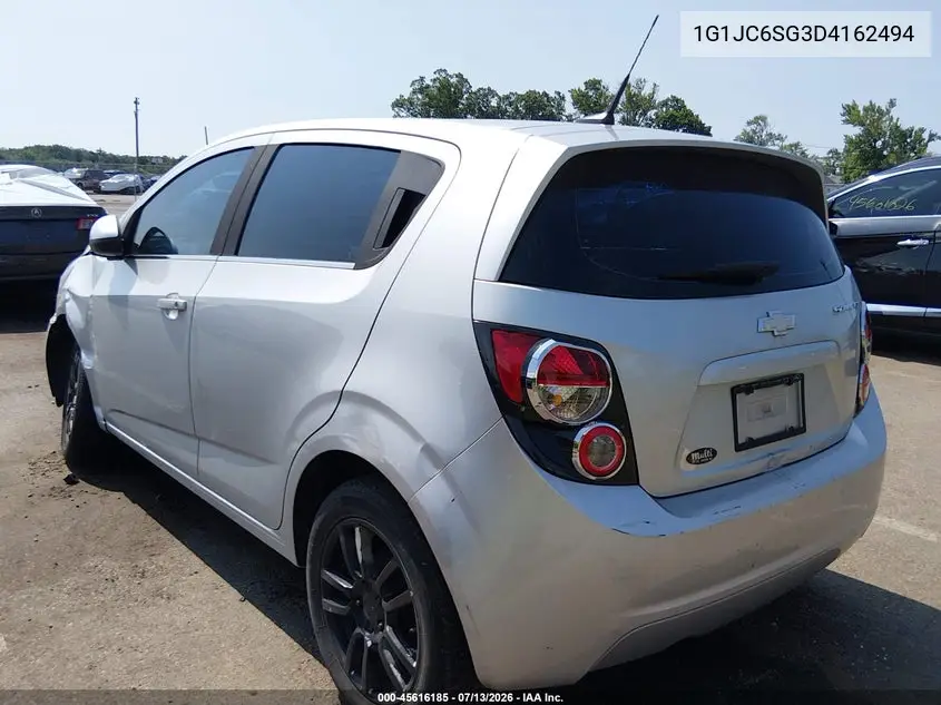 2013 Chevrolet Sonic Lt Auto VIN: 1G1JC6SG3D4162494 Lot: 45616185
