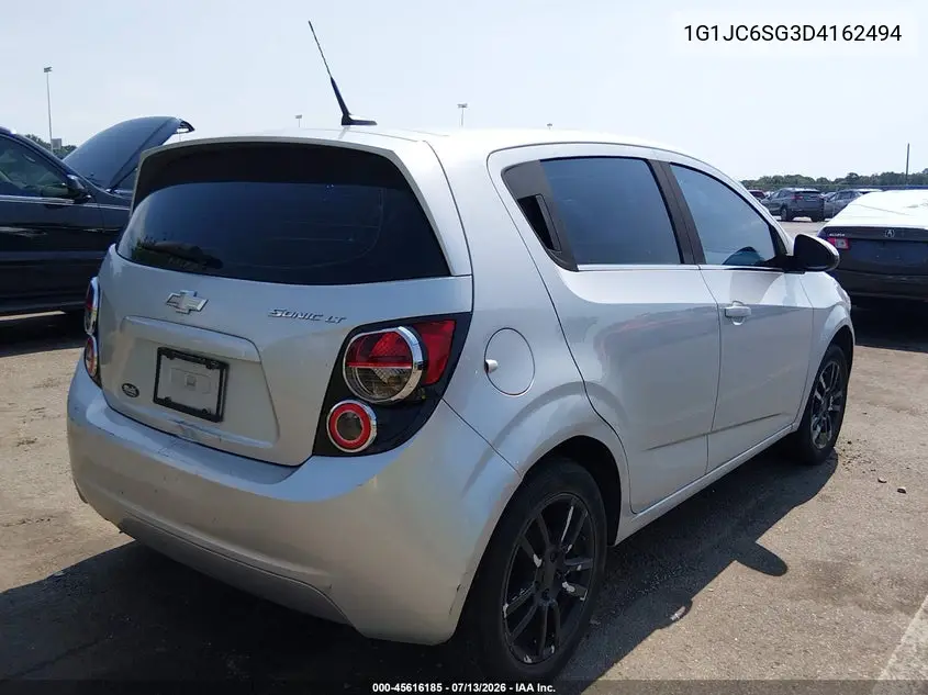 2013 Chevrolet Sonic Lt Auto VIN: 1G1JC6SG3D4162494 Lot: 45616185