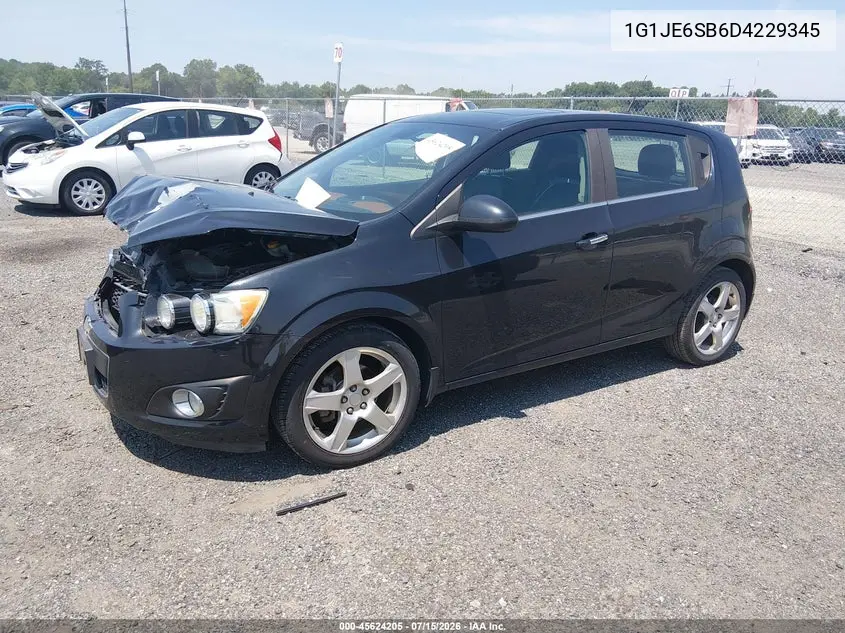 2013 Chevrolet Sonic Ltz Auto VIN: 1G1JE6SB6D4229345 Lot: 45624205