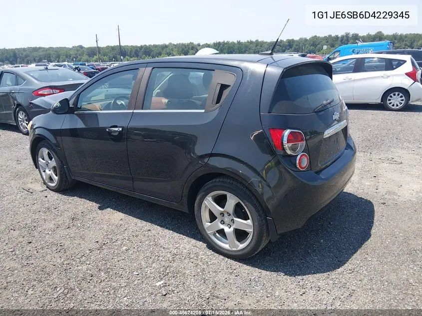 2013 Chevrolet Sonic Ltz Auto VIN: 1G1JE6SB6D4229345 Lot: 45624205