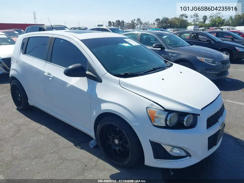2013 Chevrolet Sonic Rs Auto VIN: 1G1JG6SB6D4235916 Lot: 45652733