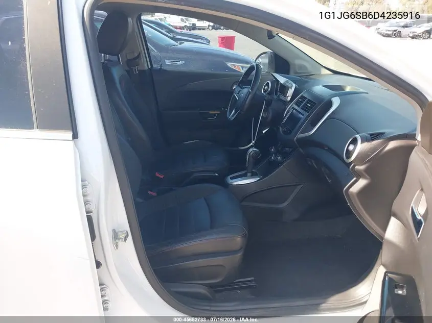 2013 Chevrolet Sonic Rs Auto VIN: 1G1JG6SB6D4235916 Lot: 45652733