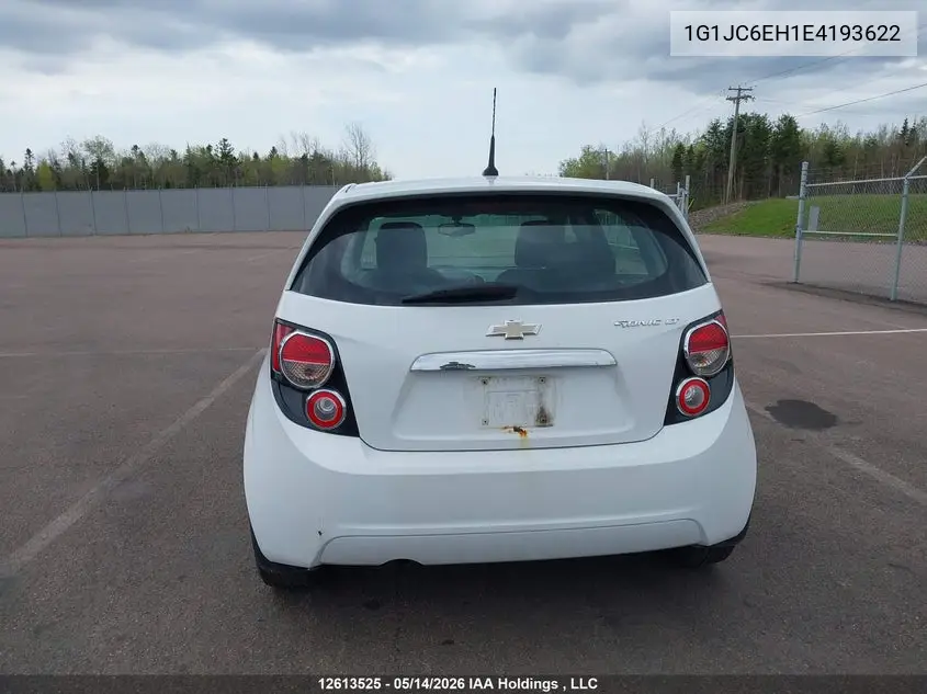 2014 Chevrolet Sonic Lt Auto VIN: 1G1JC6EH1E4193622 Lot: 12613525