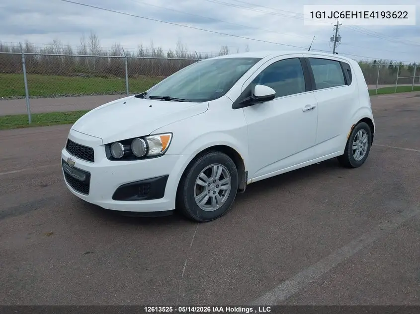 2014 Chevrolet Sonic Lt Auto VIN: 1G1JC6EH1E4193622 Lot: 12613525