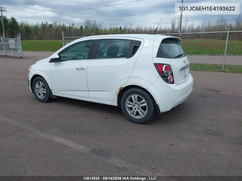 2014 Chevrolet Sonic Lt Auto VIN: 1G1JC6EH1E4193622 Lot: 12613525