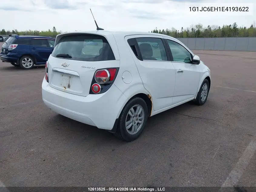 2014 Chevrolet Sonic Lt Auto VIN: 1G1JC6EH1E4193622 Lot: 12613525