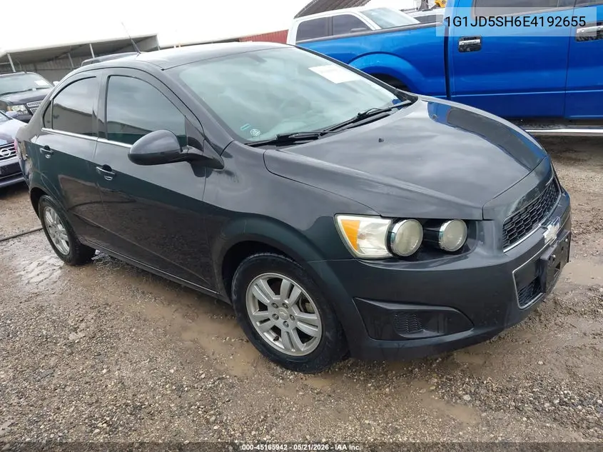 2014 Chevrolet Sonic Lt Manual VIN: 1G1JD5SH6E4192655 Lot: 45165942