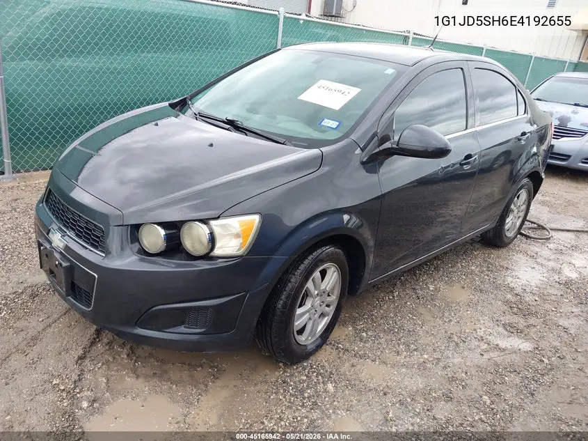 2014 Chevrolet Sonic Lt Manual VIN: 1G1JD5SH6E4192655 Lot: 45165942