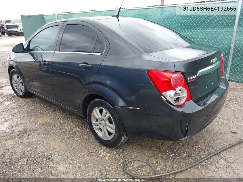 2014 Chevrolet Sonic Lt Manual VIN: 1G1JD5SH6E4192655 Lot: 45165942