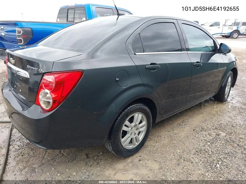 2014 Chevrolet Sonic Lt Manual VIN: 1G1JD5SH6E4192655 Lot: 45165942