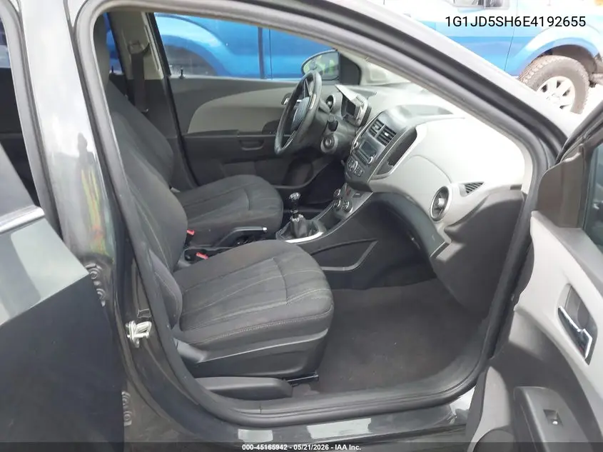 2014 Chevrolet Sonic Lt Manual VIN: 1G1JD5SH6E4192655 Lot: 45165942
