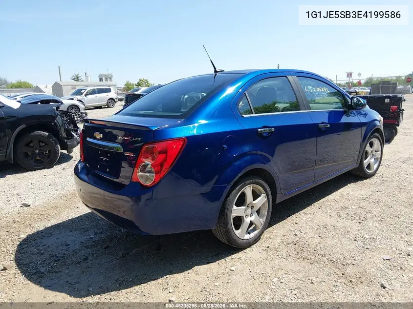 2014 Chevrolet Sonic Ltz Auto VIN: 1G1JE5SB3E4199586 Lot: 45205296