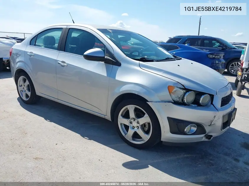 2014 Chevrolet Sonic Ltz Auto VIN: 1G1JE5SBXE4219784 Lot: 45245074