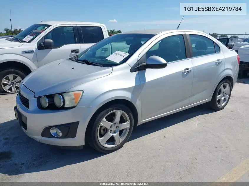 2014 Chevrolet Sonic Ltz Auto VIN: 1G1JE5SBXE4219784 Lot: 45245074