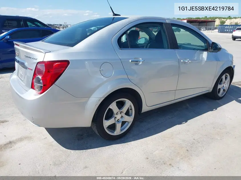 2014 Chevrolet Sonic Ltz Auto VIN: 1G1JE5SBXE4219784 Lot: 45245074