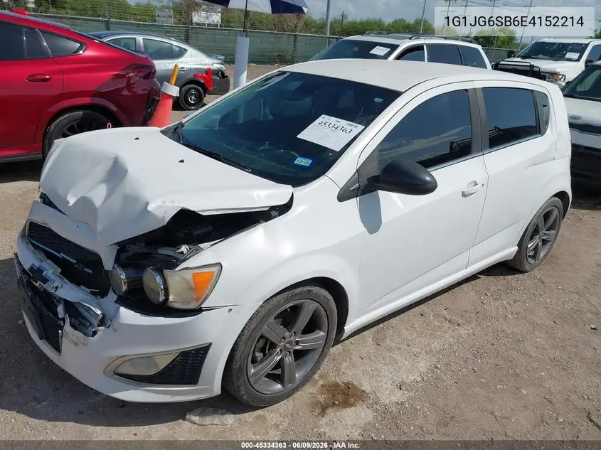 2014 Chevrolet Sonic Rs Auto VIN: 1G1JG6SB6E4152214 Lot: 45334363