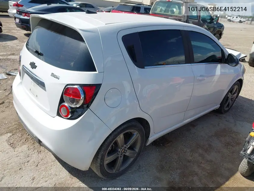 2014 Chevrolet Sonic Rs Auto VIN: 1G1JG6SB6E4152214 Lot: 45334363