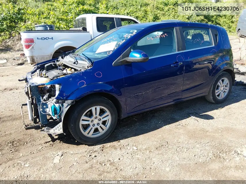 2014 Chevrolet Sonic Lt Auto VIN: 1G1JC6SH1E4230706 Lot: 45344993