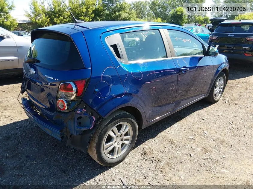 2014 Chevrolet Sonic Lt Auto VIN: 1G1JC6SH1E4230706 Lot: 45344993