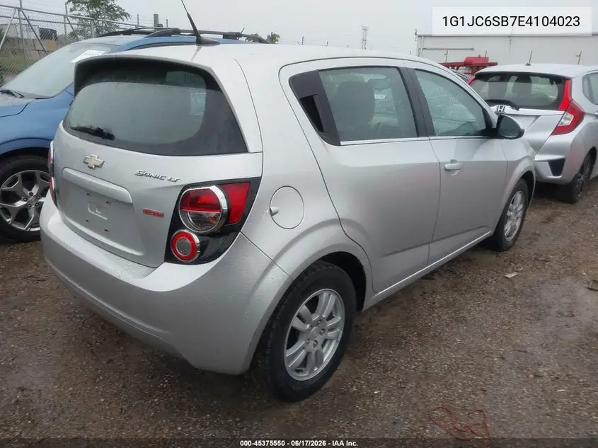 2014 Chevrolet Sonic Lt Auto VIN: 1G1JC6SB7E4104023 Lot: 45375550