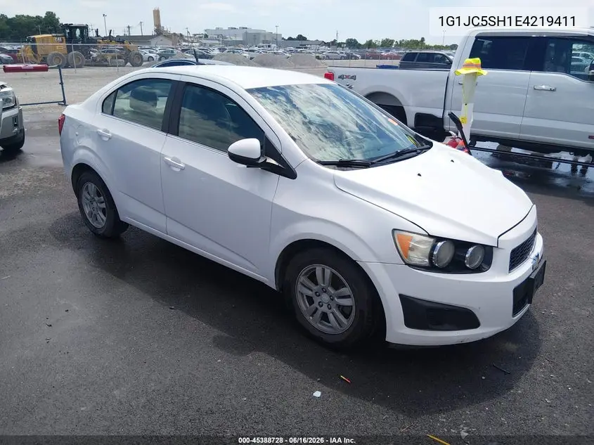 2014 Chevrolet Sonic Lt Auto VIN: 1G1JC5SH1E4219411 Lot: 45388728