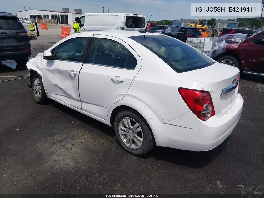 2014 Chevrolet Sonic Lt Auto VIN: 1G1JC5SH1E4219411 Lot: 45388728