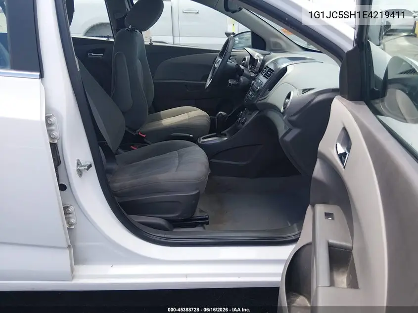 2014 Chevrolet Sonic Lt Auto VIN: 1G1JC5SH1E4219411 Lot: 45388728