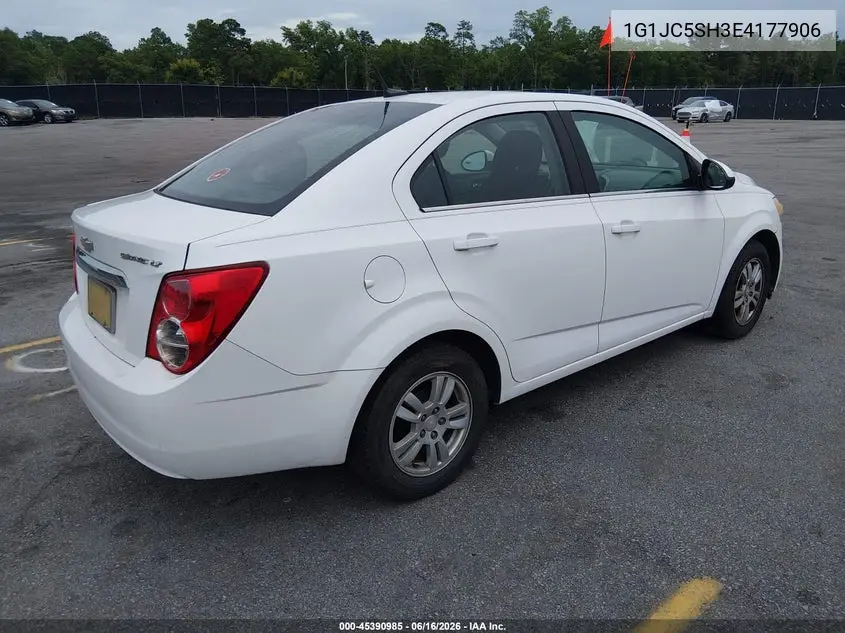 2014 Chevrolet Sonic Lt Auto VIN: 1G1JC5SH3E4177906 Lot: 45390985