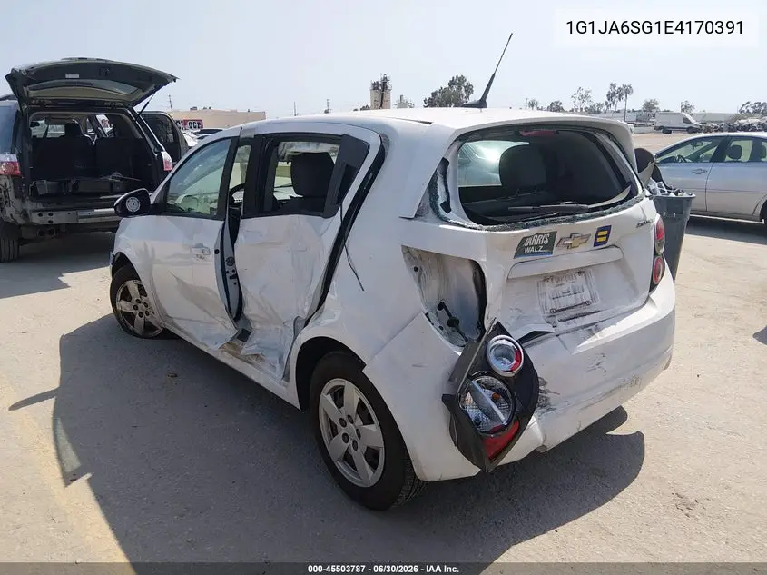 2014 Chevrolet Sonic Ls Auto VIN: 1G1JA6SG1E4170391 Lot: 45503787