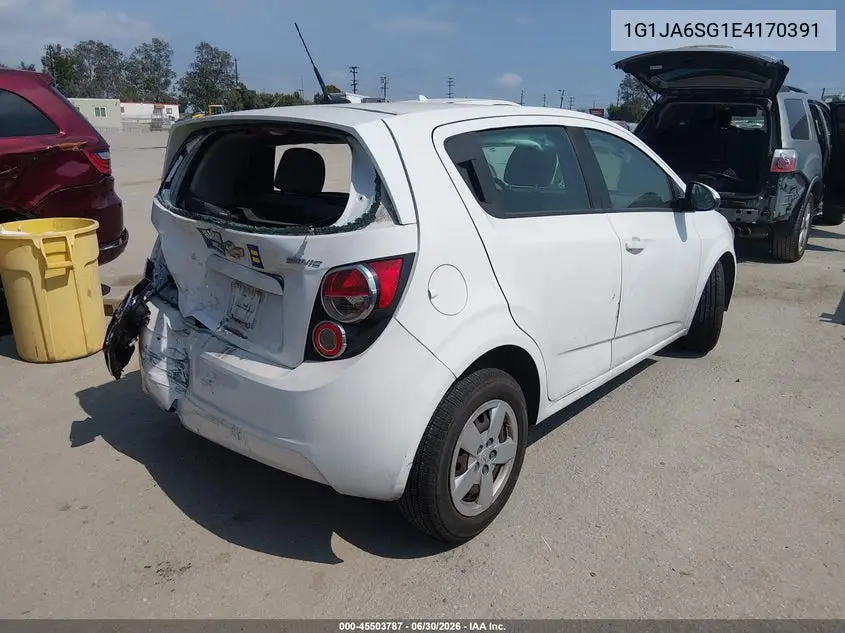 2014 Chevrolet Sonic Ls Auto VIN: 1G1JA6SG1E4170391 Lot: 45503787