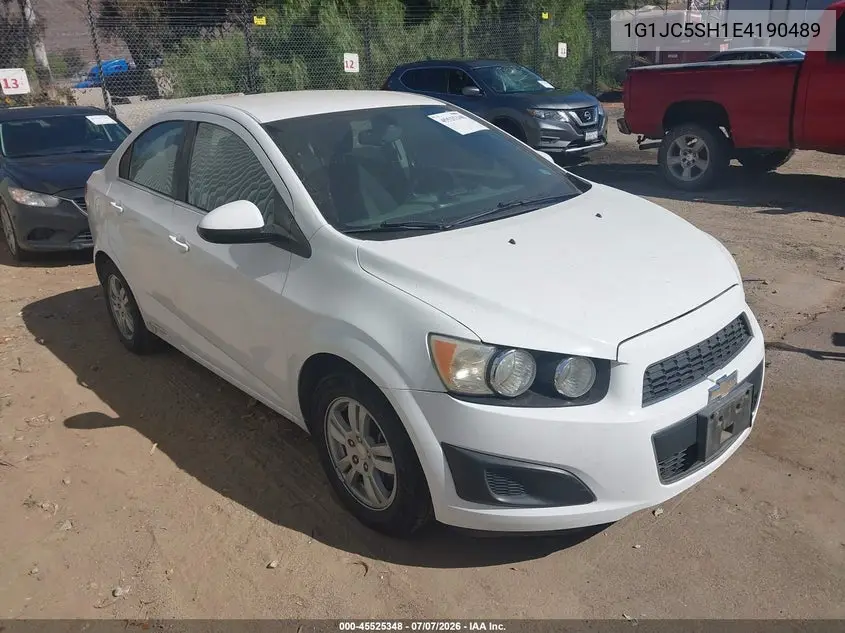 2014 Chevrolet Sonic Lt Auto VIN: 1G1JC5SH1E4190489 Lot: 45525348