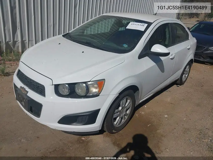 2014 Chevrolet Sonic Lt Auto VIN: 1G1JC5SH1E4190489 Lot: 45525348