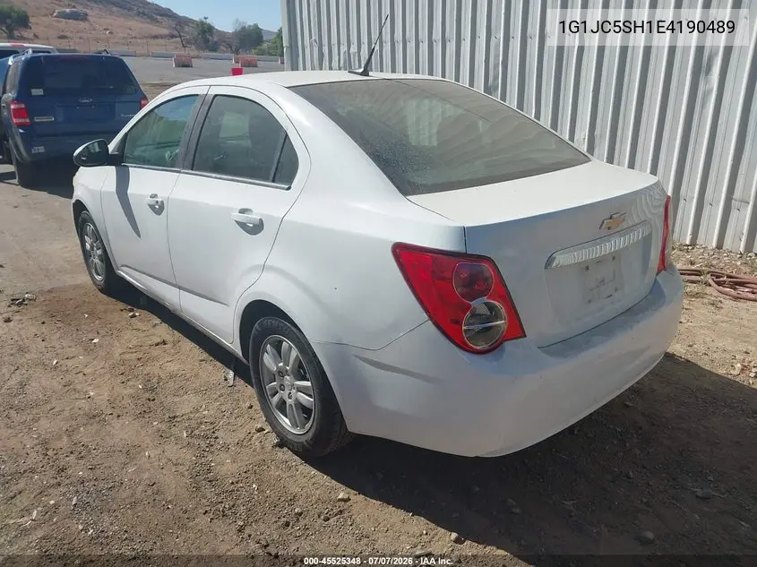 2014 Chevrolet Sonic Lt Auto VIN: 1G1JC5SH1E4190489 Lot: 45525348