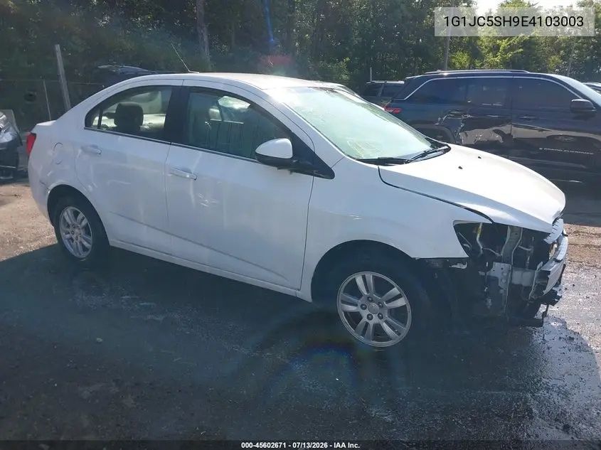 2014 Chevrolet Sonic Lt Auto VIN: 1G1JC5SH9E4103003 Lot: 45602671