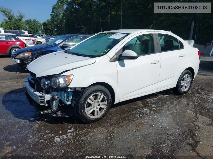 2014 Chevrolet Sonic Lt Auto VIN: 1G1JC5SH9E4103003 Lot: 45602671
