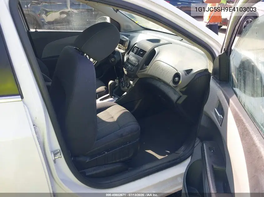 2014 Chevrolet Sonic Lt Auto VIN: 1G1JC5SH9E4103003 Lot: 45602671