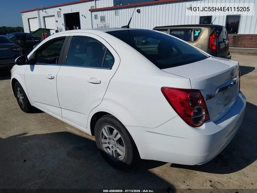 2014 Chevrolet Sonic Lt Auto VIN: 1G1JC5SH4E4115205 Lot: 45608659