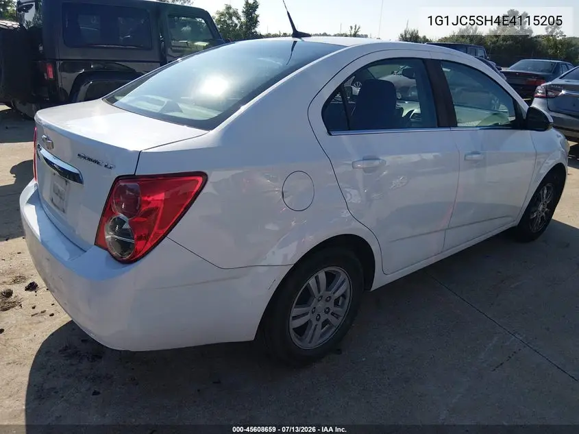 2014 Chevrolet Sonic Lt Auto VIN: 1G1JC5SH4E4115205 Lot: 45608659