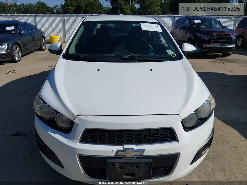 2014 Chevrolet Sonic Lt Auto VIN: 1G1JC5SH4E4115205 Lot: 45608659