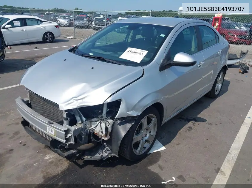 2014 Chevrolet Sonic Ltz Auto VIN: 1G1JE5SB3E4193707 Lot: 45609883