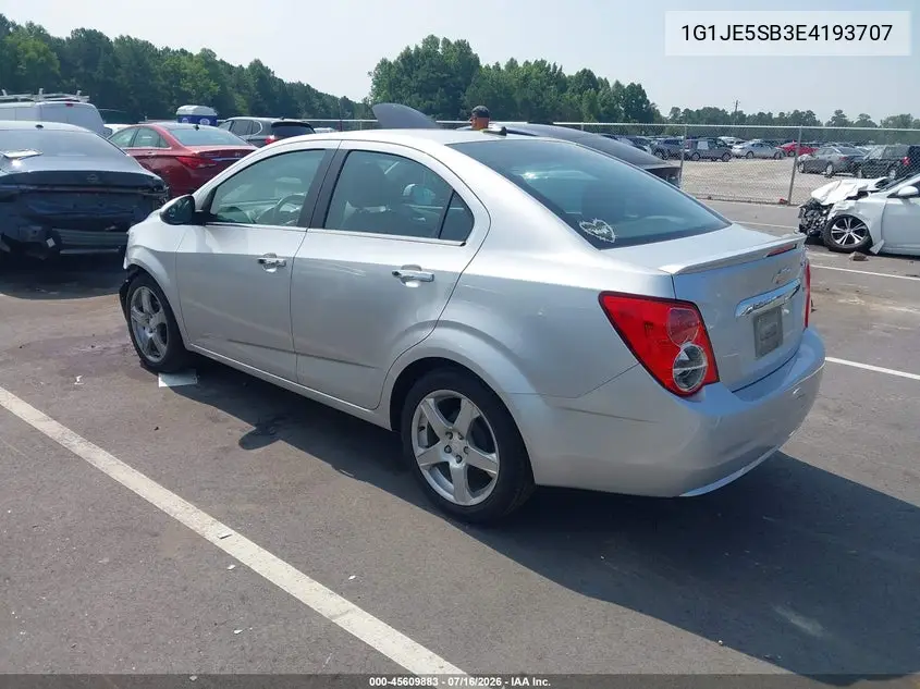 2014 Chevrolet Sonic Ltz Auto VIN: 1G1JE5SB3E4193707 Lot: 45609883
