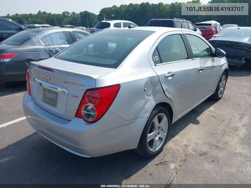 2014 Chevrolet Sonic Ltz Auto VIN: 1G1JE5SB3E4193707 Lot: 45609883