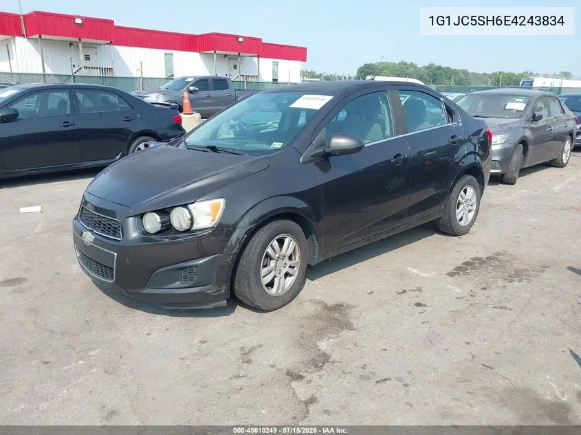 2014 Chevrolet Sonic Lt Auto VIN: 1G1JC5SH6E4243834 Lot: 45610249